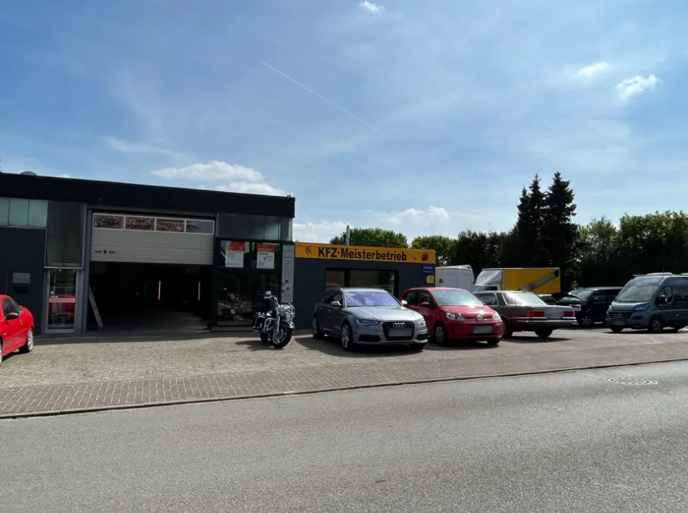 Außenansicht der Werkstatt